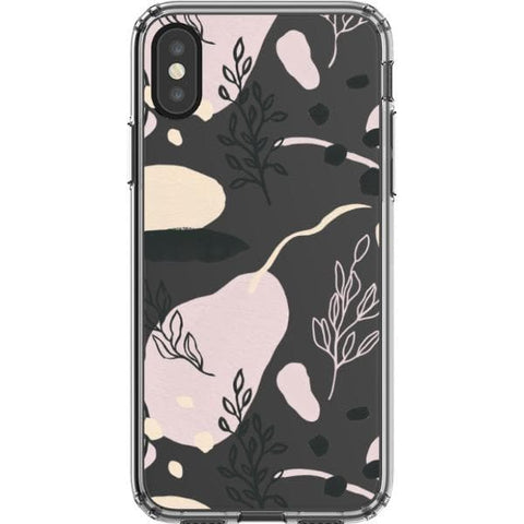 Pale Modern Shapes Clear Phone Case for your iPhone X/XS exclusively at The Urban Flair