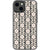 iPhone 13 Pale Pink Minimal Retro Flowers Clear Phone Case - The Urban Flair