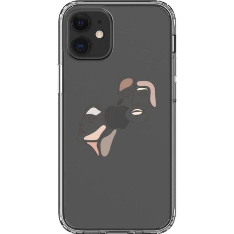 iPhone 12 Mini #3 Pale Pink Nude Line Art Clear Phone Cases - The Urban Flair