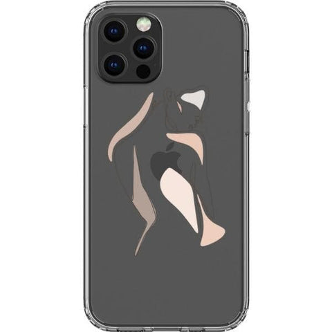 iPhone 13 Pro #1 Pale Pink Nude Line Art Clear Phone Cases - The Urban Flair