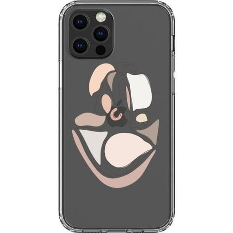 iPhone 13 Pro #2 Pale Pink Nude Line Art Clear Phone Cases - The Urban Flair