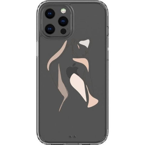 iPhone 13 Pro Max #1 Pale Pink Nude Line Art Clear Phone Cases - The Urban Flair