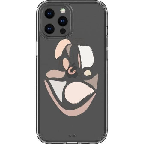 iPhone 13 Pro Max #2 Pale Pink Nude Line Art Clear Phone Cases - The Urban Flair