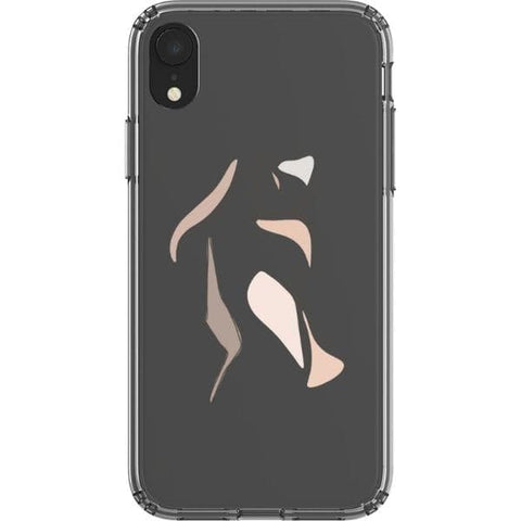 iPhone XR #1 Pale Pink Nude Line Art Clear Phone Cases - The Urban Flair