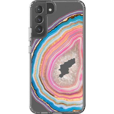 Pastel Geode Clear Phone Case for your Galaxy S22 Plus exclusively at The Urban Flair