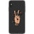 iPhone XS Max #3 Peace Sign Line Art Clear Phone Cases - The Urban Flair