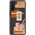 Peach Aesthetic Abstract Clear Phone Case for your Galaxy S21 Plus exclusively at The Urban Flair