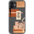 Peach Aesthetic Abstract Clear Phone Case for your iPhone 12 exclusively at The Urban Flair