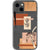 Peach Aesthetic Abstract Clear Phone Case for your iPhone 13 exclusively at The Urban Flair