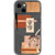 Peach Aesthetic Abstract Clear Phone Case for your iPhone 13 Mini exclusively at The Urban Flair