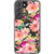 Peach Pink Watercolor Flowers Clear Phone Case Galaxy S22 exclusively offered by The Urban Flair