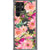 Peach Pink Watercolor Flowers Clear Phone Case Galaxy S22 Ultra exclusively offered by The Urban Flair