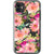 Peach Pink Watercolor Flowers Clear Phone Case iPhone 11 exclusively offered by The Urban Flair