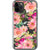 Peach Pink Watercolor Flowers Clear Phone Case iPhone 11 Pro exclusively offered by The Urban Flair