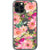 Peach Pink Watercolor Flowers Clear Phone Case iPhone 12 Pro exclusively offered by The Urban Flair
