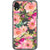Peach Pink Watercolor Flowers Clear Phone Case iPhone XR exclusively offered by The Urban Flair