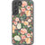 Peach Watercolor Flowers Clear Phone Case Galaxy S22 Plus exclusively offered by The Urban Flair