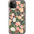 iPhone 11 Pro Peach Watercolor Flowers Clear Phone Case - The Urban Flair