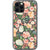 iPhone 12 Pro Peach Watercolor Flowers Clear Phone Case - The Urban Flair