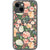 iPhone 13 Mini Peach Watercolor Flowers Clear Phone Case - The Urban Flair
