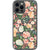 iPhone 13 Pro Max Peach Watercolor Flowers Clear Phone Case - The Urban Flair
