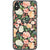 iPhone XS Max Peach Watercolor Flowers Clear Phone Case - The Urban Flair