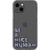 Periwinkle Be A Nice Human Clear Phone Case for your iPhone 13 exclusively at The Urban Flair