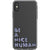 Periwinkle Be A Nice Human Clear Phone Case for your iPhone X/XS exclusively at The Urban Flair
