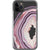 iPhone 11 Pro Pink Lilac Agate Geode Slice Clear Phone Case - The Urban Flair