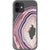 iPhone 12 Pink Lilac Agate Geode Slice Clear Phone Case - The Urban Flair