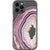 iPhone 12 Pro Max Pink Lilac Agate Geode Slice Clear Phone Case - The Urban Flair
