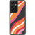 Pink Orange Abstract Lines Clear Phone Case Galaxy S21 Ultra exclusively offered by The Urban Flair