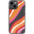 Pink Orange Abstract Lines Clear Phone Case iPhone 13 Mini exclusively offered by The Urban Flair