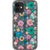 Pretty Pastel Pressed Flower Print Clear Phone Case iPhone 12 Mini exclusively offered by The Urban Flair