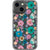 Pretty Pastel Pressed Flower Print Clear Phone Case iPhone 13 Mini exclusively offered by The Urban Flair