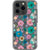 Pretty Pastel Pressed Flower Print Clear Phone Case iPhone 13 Pro exclusively offered by The Urban Flair