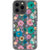 Pretty Pastel Pressed Flower Print Clear Phone Case iPhone 13 Pro Max exclusively offered by The Urban Flair