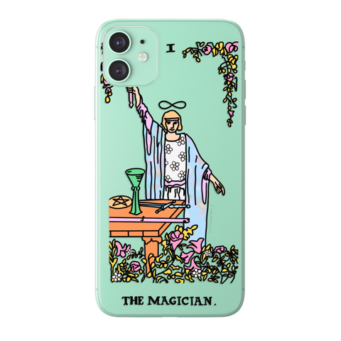 The Magician Psychedelic Aesthetic Tarot Card Clear Phone Case - The Urban Flair