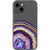 iPhone 13 Purple Agate Slice Clear Phone Case - The Urban Flair