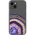iPhone 13 Mini Purple Agate Slice Clear Phone Case - The Urban Flair