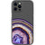 iPhone 13 Pro Max Purple Agate Slice Clear Phone Case - The Urban Flair