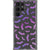Purple Bats Clear Phone Case Galaxy S22 Ultra exclusively offered by The Urban Flair