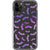 iPhone 11 Pro Purple Bats Clear Phone Case - The Urban Flair