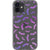 iPhone 12 Purple Bats Clear Phone Case - The Urban Flair