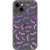 iPhone 13 Purple Bats Clear Phone Case - The Urban Flair