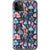 iPhone 11 Pro Max Purple Blue Mushrooms Clear Phone Case - The Urban Flair