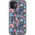 iPhone 12 Purple Blue Mushrooms Clear Phone Case - The Urban Flair