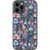 iPhone 13 Pro Max Purple Blue Mushrooms Clear Phone Case - The Urban Flair