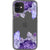 iPhone 12 Mini Purple Crystal Cluster Clear Phone Case - The Urban Flair