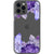 iPhone 13 Pro Max Purple Crystal Cluster Clear Phone Case - The Urban Flair